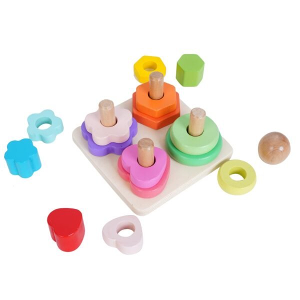 Wooden Geometry Colour Recognition Shape Sorters Toys for Kids Kids Toys Kids Games Indoor Games Kids Toys for 2-5 Years Kids Games Toys for 3 Year Old Boy Toys for 3+ Year Old boy (2) - Image 3