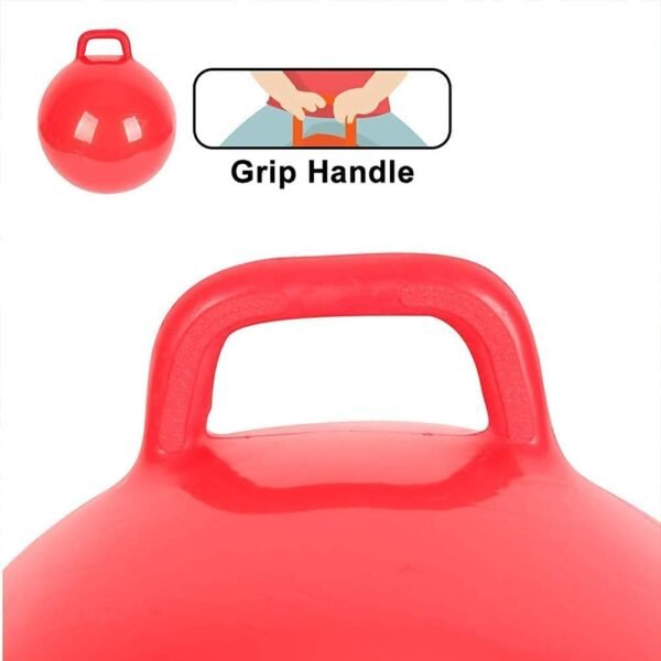 YAGVIZ Hop Ball for Kids Ages 3-6 Year, Sit and Bounce Rubber Hop Ball for Boys Girls Toys, Jumping Balls for Kids, Bouncing Inflatable Sit and Bounce Hop Ball for Child,Size: 65 cm - Image 3