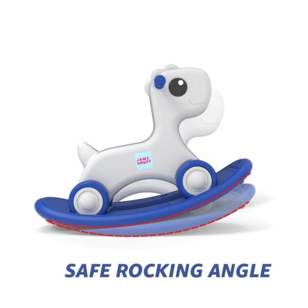 Amazon Brand - Jam & Honey 3-in-1 Baby Push Ride-On, Rocker & Balance Board | for Kids 1-4 Years Old | Non-Toxic | Durable and Safe | Upto 20kgs Weight | Blue & Grey - Image 4