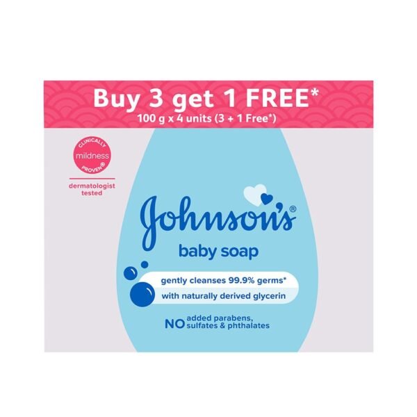 Johnson\'s Baby Soap 100g (Buy 3 Get 1 Free)