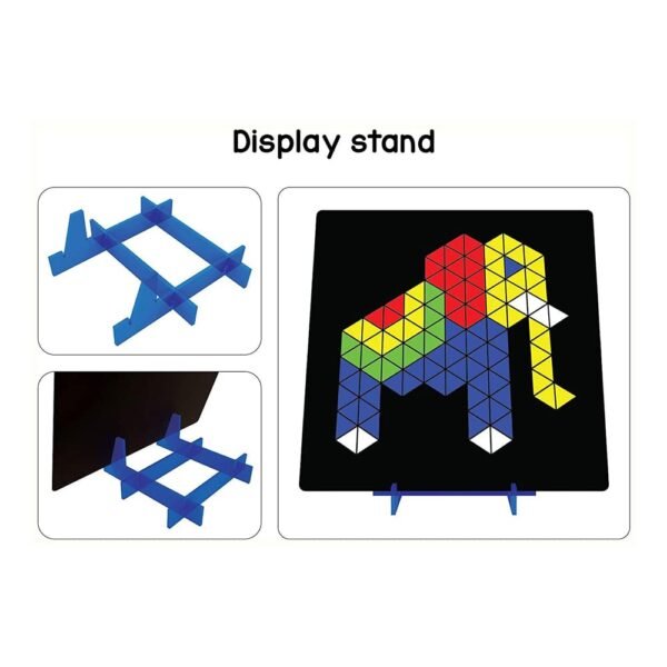 Hopscotch Boys and Girls Canvas Magnetic Puzzle Triangles 5 Pcs in Multi Color For Ages 5-8 Years (RRA-1426051) - Image 4