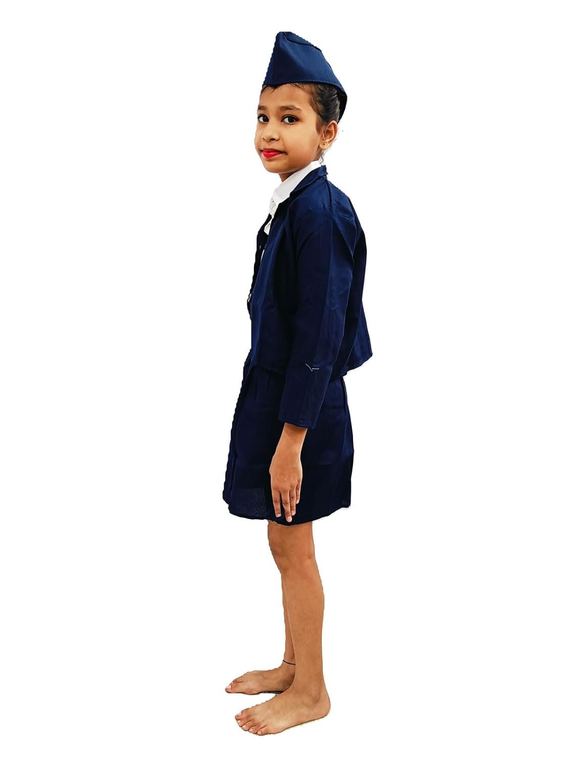 BookMyCostume Airline Air Hostess Kids Fancy Dress Costume for Girls - Blue - Image 6