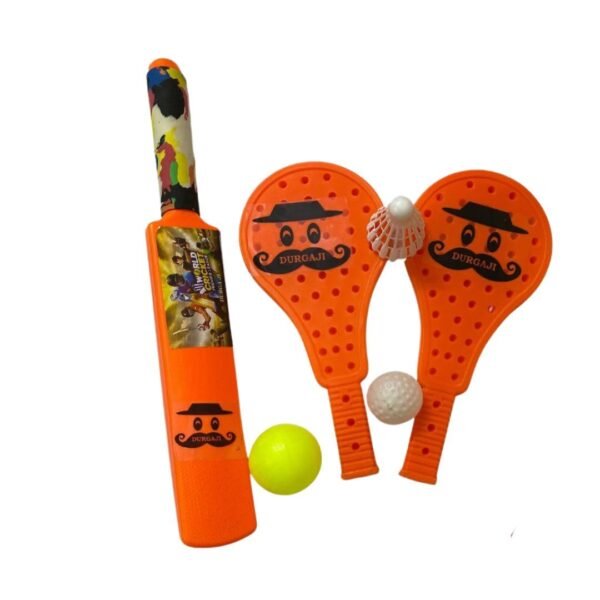 Vidhyapati Superb Sport Toys Combo - Bat Ball & Racket for Kids for 2 Year and Above Kids