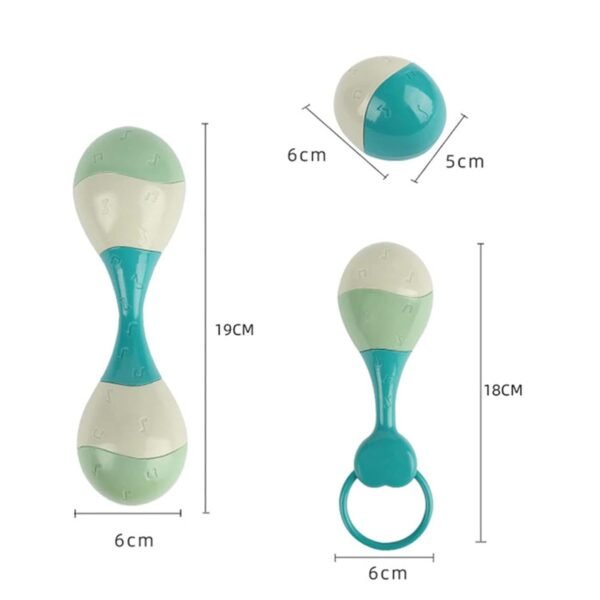 bnf® 3 Pieces Baby Rattles Toys Sensory Toy for Children 0 to 9 Month Boys Girls - Image 3