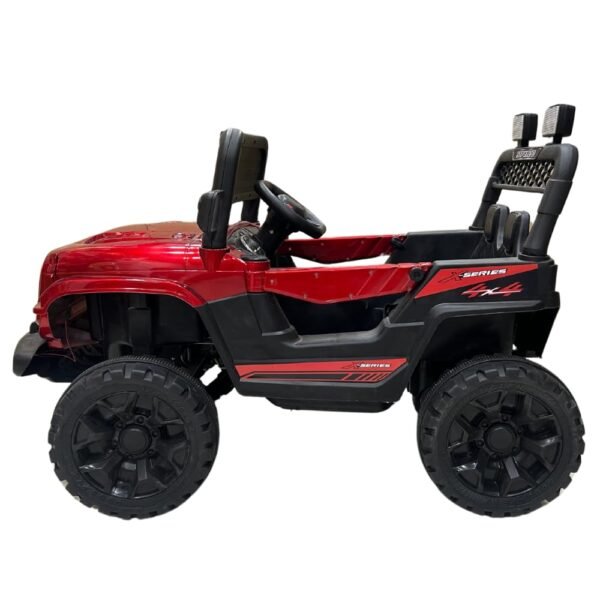 Battery Operated Ride-On Jeep for Kids - 4x4 Electric Toy Car with 5 Motors, Dual Batteries, Remote Control, LED Lights, Music System, and Safety Features for Boys & Girls Aged 1-5 Years - Image 4