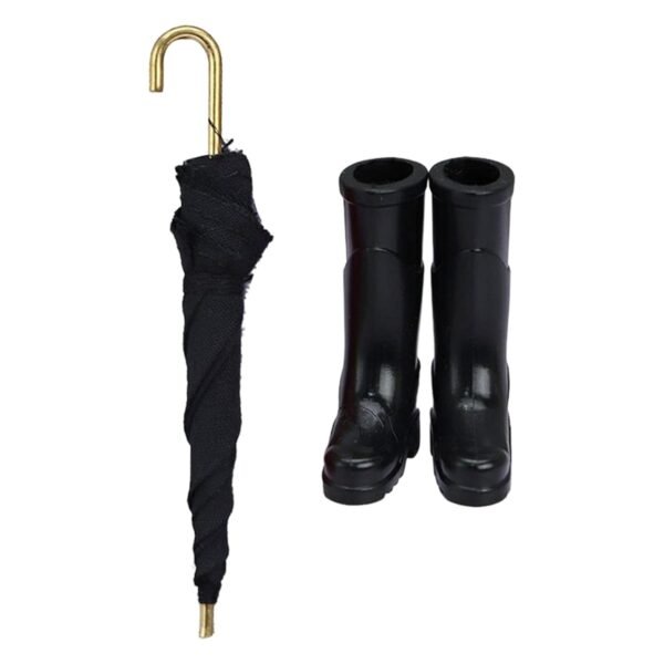 Toy Umbrella Wedding Accessories Rain Shoes 1:12 for Kids Toys Birthday New Year - Image 5