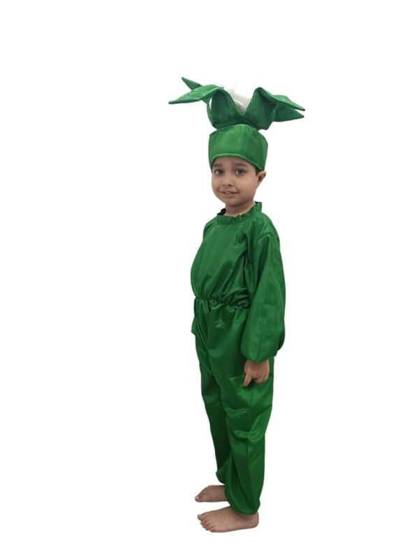 BookMyCostume Cauliflower Phool Gobhi Vegetable Kids Fancy Dress Costume - Image 4