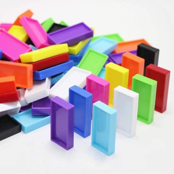 Unbreakable Kids Plastic Building Block Set, Interlock Brick Set for Kids 3-8 Years, Multicolor, Plastic Dominoes Block Toy - Image 3