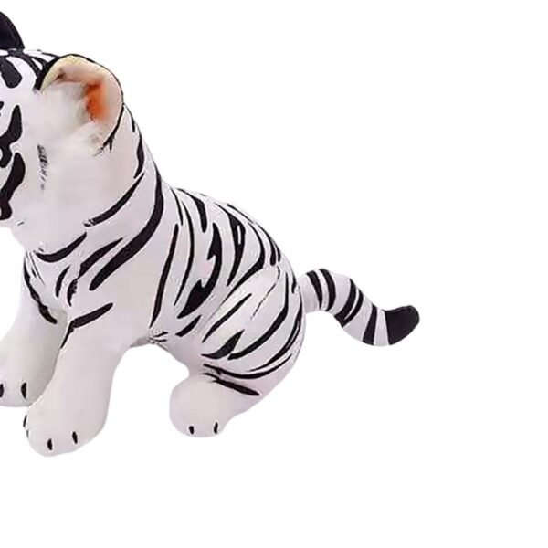 bnf® Adorable Plush Tiger Doll Pillow for Bedding Birthday s Girls Boys White 33cm Baby | Toys for Baby | Plush Baby Toys - Image 2