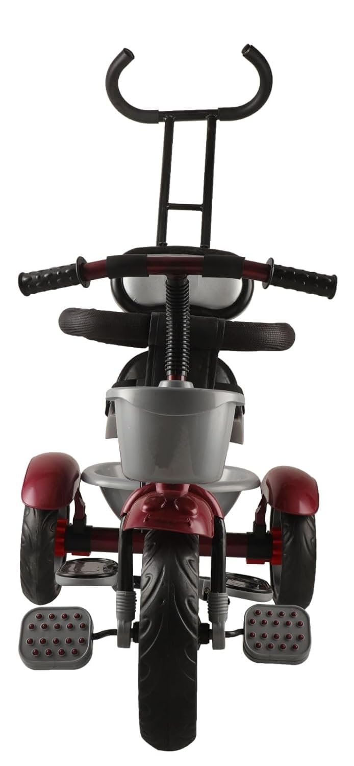 JoyRide TrikeMaster 360 Reversible Seat SmartTrike for Kids 1 to 5 Years, Double Leather Seat,Safety Belt, Guardrail, Handle, Easy Storage (Red) - Image 2