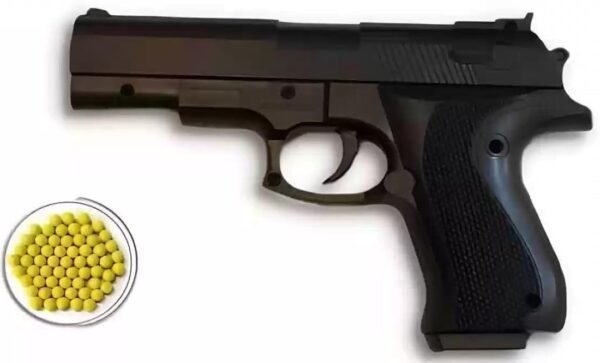 Pull Back The Loader to Load Gun Mouser Pistol Toy Shooting Gun with Plastic Bb Bullets for Kids Age 14 Years & Above, Do Not Shoot Human & Animal