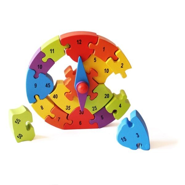 Shumee Wooden 3D Puzzles (Clock Puzzle) | Early Learning Toy | Time Learning | Educational Learning Clock Toy - Wooden Clock - 3-6 Years | Cognitive Toy for Kids - Image 4