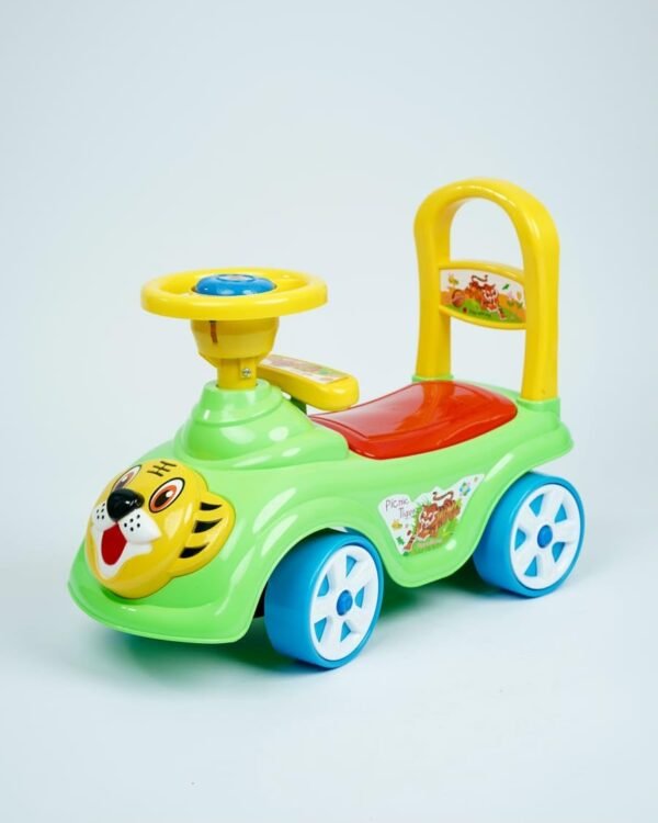 Animal Face Ride-On Toy for Kids | Sturdy & Safe Toddler Ride-On with Bunny, Elephant, Tiger & Bear Designs | Indoor & Outdoor Fun for Boys & Girls (1-5 Years) (Picnic Bunny) - Image 3