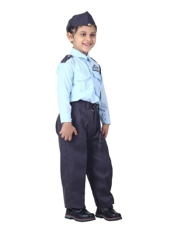 BookMyCostume Indian Air Force Defense Pilot Uniform Kids Fancy Dress Costume - Blue 3-4 years - Image 2