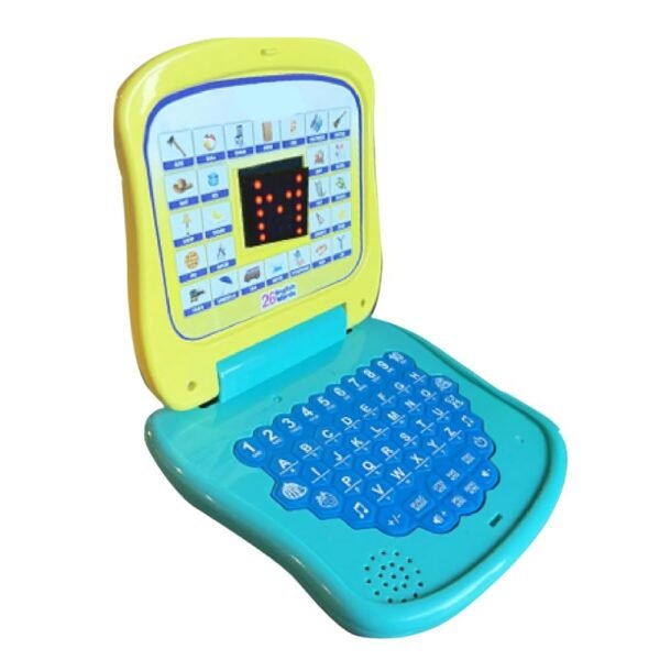 Estilo Kids Laptop Toy for Learning Numbers & Alphabets | Educational Computer Activity Toy for Kids Age 2-6 Years | Baby Laptop Toy with Fun Activities, Sound, and Music -Blue