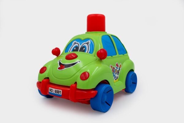 Push N Go Cartoon Car | Travel Toys | Birthday Gift | 1-6 Year | Realistic Design | Indoor Outdoor Play | Safe and Non-Toxic | Gift for Kids | Multicolour - Image 4