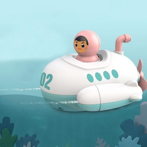 Swimming Bath Toys for Toddlers Kids Cute Floating Wind Up Water Toys for Babies 1 2 3 4 5 Years Boy Girl New Born Baby Bathtub Pool Toys Gift for Baby, Pack - 1 (Boat, 1)