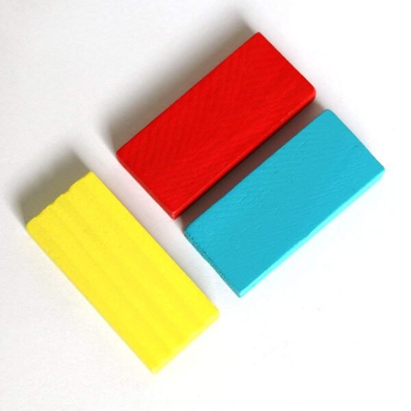 Non-Toxic Dominoes Building Blocks Game Set for 3-8 Years Old Kids Boys & Girls,Random Color (Pack of 100 Piece) - Image 3