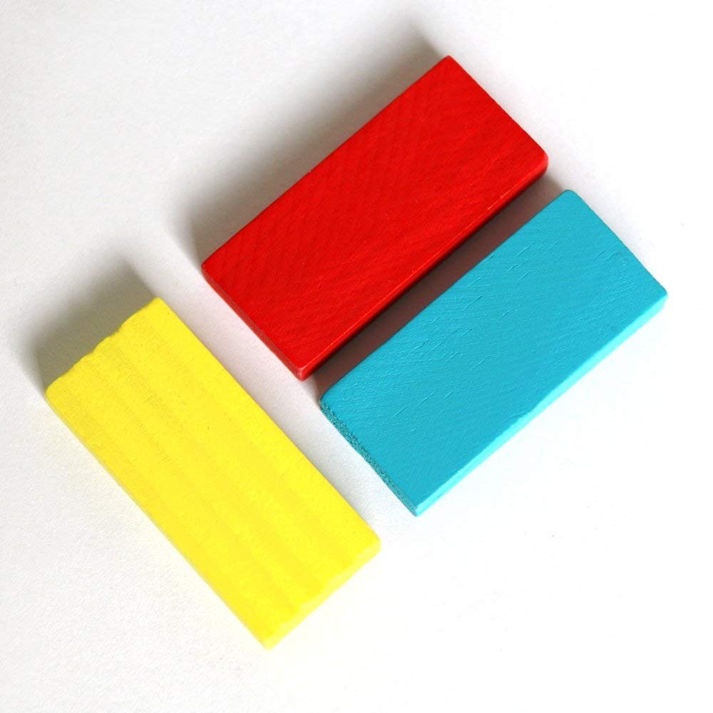 Non-Toxic Dominoes Building Blocks Game Set for 3-8 Years Old Kids Boys & Girls,Random Color (Pack of 100 Piece) - Image 3