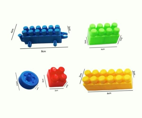 ARIZON Building Blocks Set for Kids, 125 Pcs, Educational Creative Puzzle Game for Children, Boys & Girls, Learning Toy for Kids, Multicolor, DIY Puzzle, Games Toys (TOY-BLOCK-125-MULTI) - Image 2