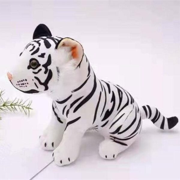 bnf® Adorable Plush Tiger Doll Pillow for Bedding Birthday s Girls Boys White 33cm Baby | Toys for Baby | Plush Baby Toys - Image 6