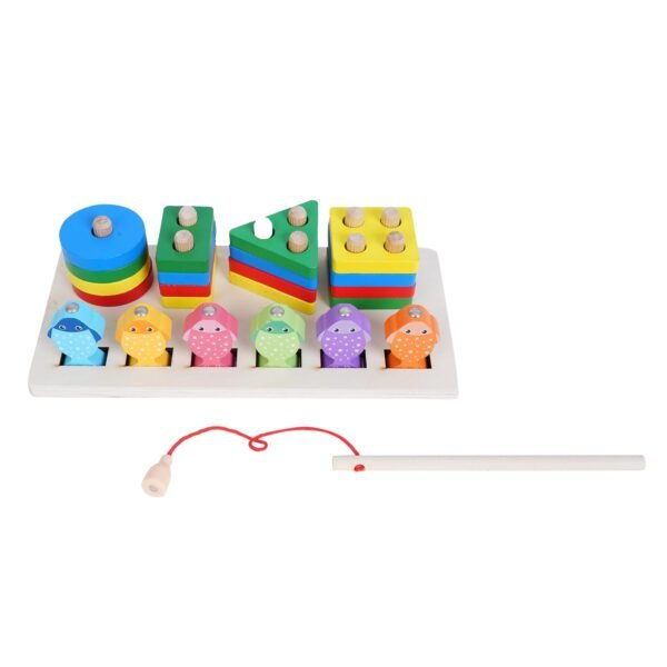 Wooden Sorting and Stacking-Magnetic Fishing Toy Set Toys for Kids Kids Toys Kids Games Indoor Games Kids Toys for 2-5 Years Kids Games Toys for 3 Year Old Boy Toys for 3+ Year Old boy - Image 5