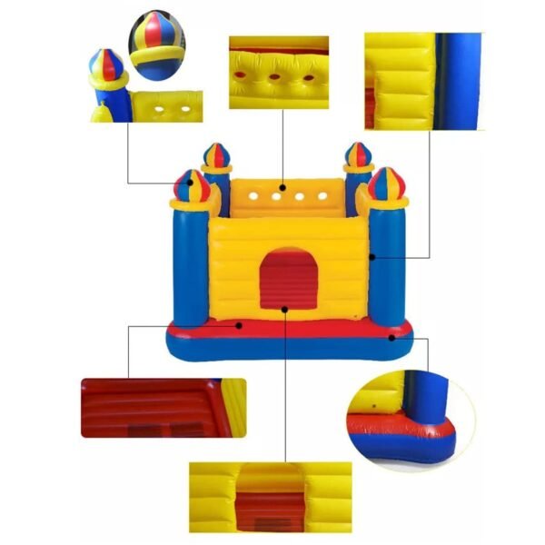 Toy Imagine™ Playhouse Inflatable Soft Floor Bounce Castle Bouncer for 3-6 yrs, Multicolor - Image 4