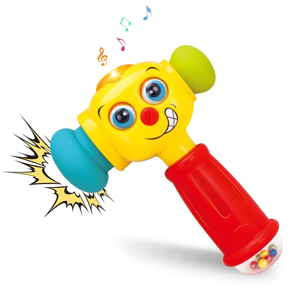 HOLA Baby Toy from 1 Year Music Hammer Game with Rattle, Educational Games Birthday Gift Children\'s Toy from 1 Year Boy Girl with Light and Sound