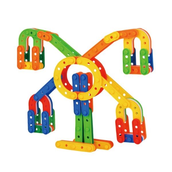 Building Blocks for Kids 3-5 Years - Educational Toys With Wheel, Block Game, Bricks Set (Approx 100 Piece) UC Smart Patchwork Block - Image 5