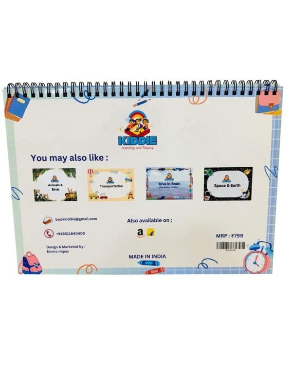Kiddie - Preschool Busy Binder Toddler Learning Toy | Educational Activity, Velcro Reusable Sticker Book | Logical Activity Binders | Activity Binders for Kids Aged - 2-6 Years - Image 5