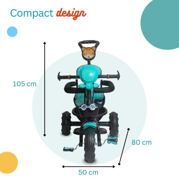 Tricycle for Kids Double Basket Storage | Tricycle with Parent Control | Tricycle for Baby boy or Baby Girl Kids trikes or Toddler Tricycle for 1-4 Years Kids - Image 2