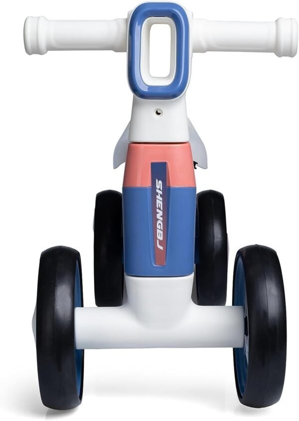 Toddler Kids Scooter | Cycle | 4 Wheels | Lightweight Bike for Kids with Music and LED Light Four Wheeler | Best Birthday Gifts | Comfort Seat for 1-4 Years (Blue/RED) - Image 3