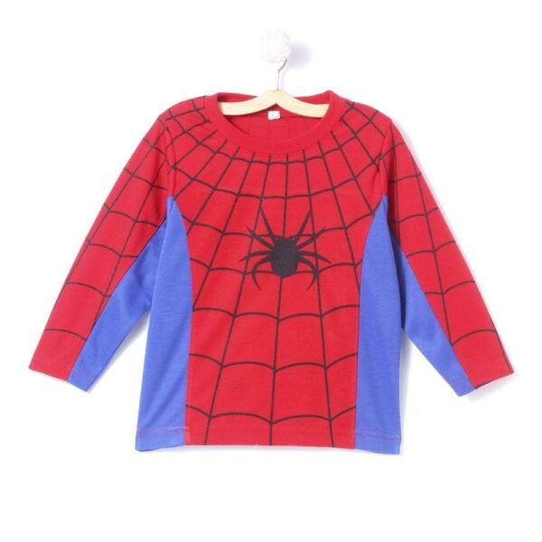 BookMyCostume Red Blue Superhero with Gloves Kids Fancy Dress Costume | Imported | Standard 6-7 Years Blue/Red - Image 6