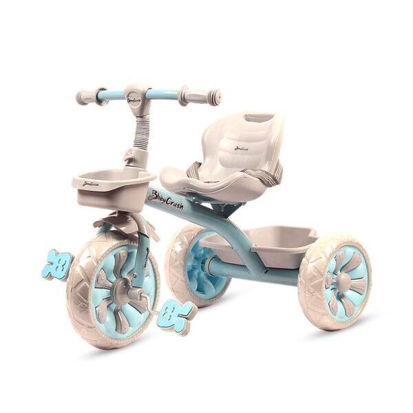 Babycrush Rambo Grey Star Tricycle for Kids 2-5 Years - Blue