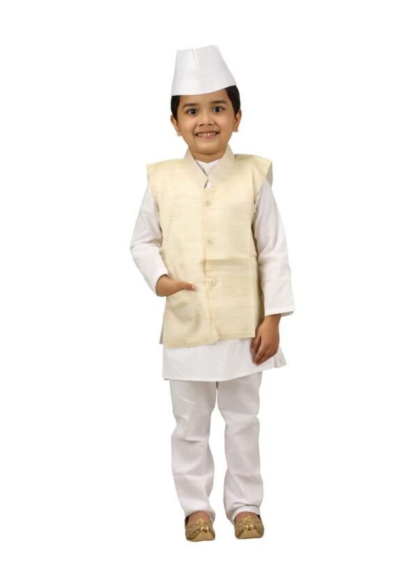 BookMyCostume Jawahar Lal Nehru Panditji Prime Minister Fancy Dress Costume 3-4 years