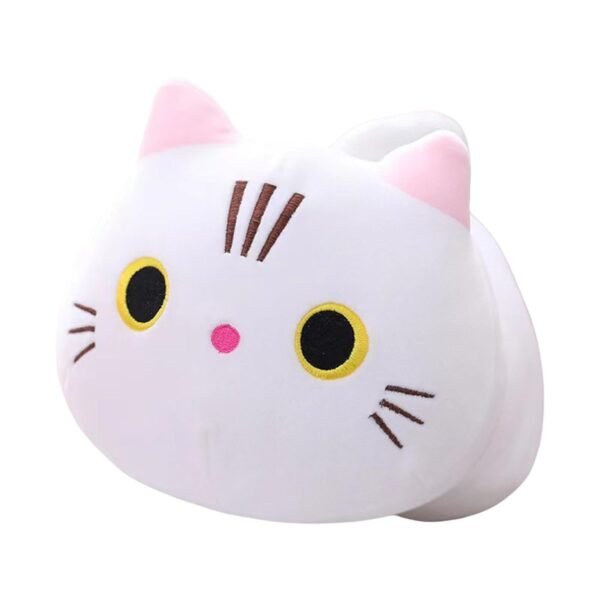 bnf® Plush Cat Pillow Hugging Cat Plush Toy Pillow for Children Kids Boys White