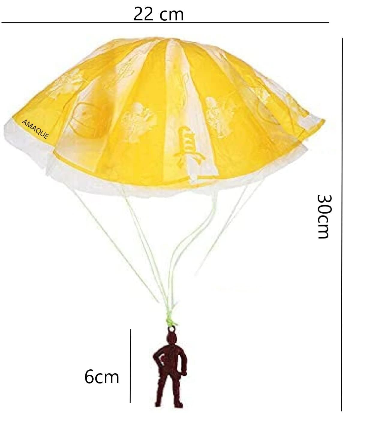 Gameshub Flying Parachute Toys Hand Throwing Watching Landing Toys For Kids Hand Throw Parachute Army Man Paratrooper Ramdon Color, Assorted - Image 3