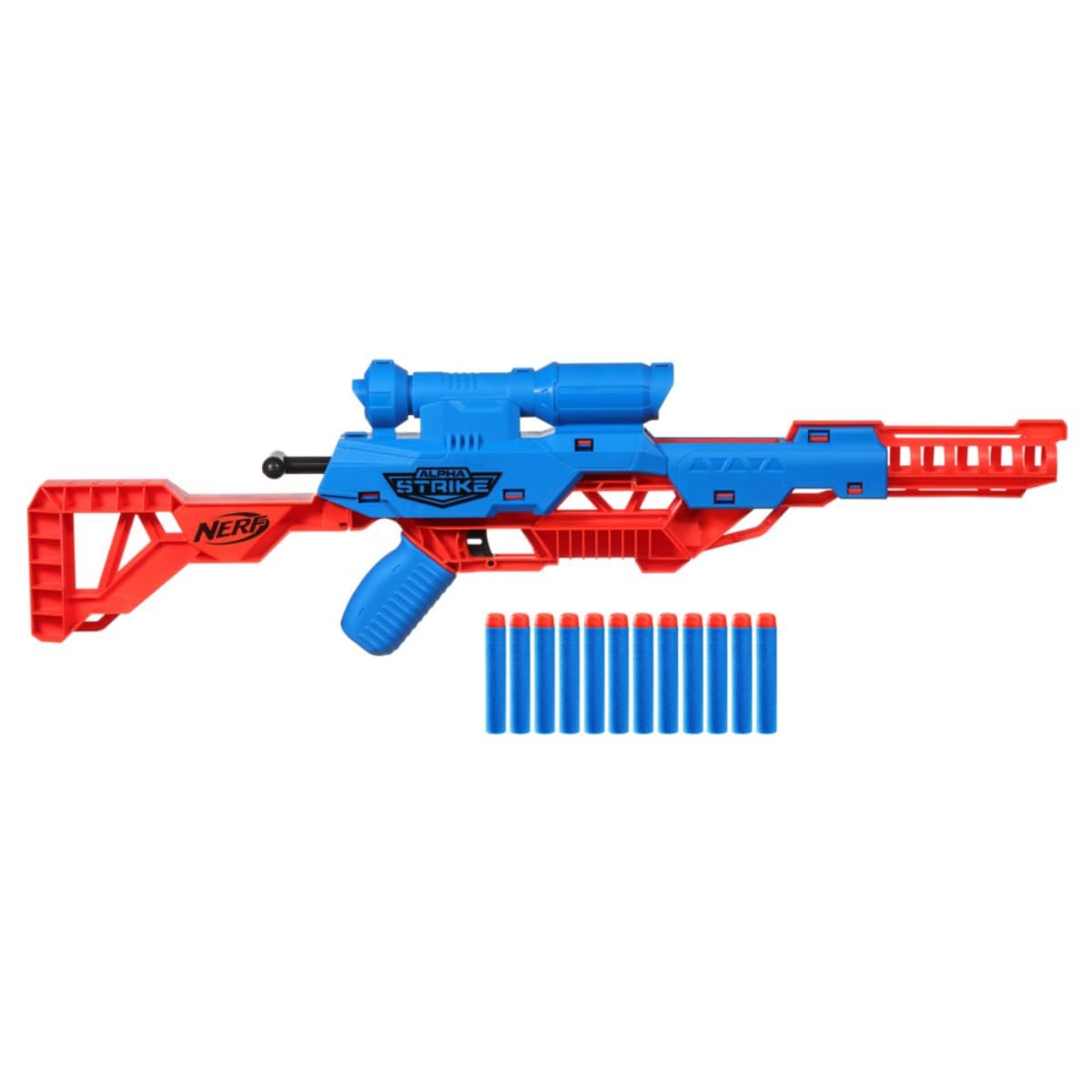 Nerf Alpha Strike Wolf LR-1 Blaster with Targeting Scope, 12 Nerf Darts, Toys for Kids Teens and Adults, Fun Gift Toy for Boys, Birthday Gift Toy for Kids Ages 8+ - Image 3