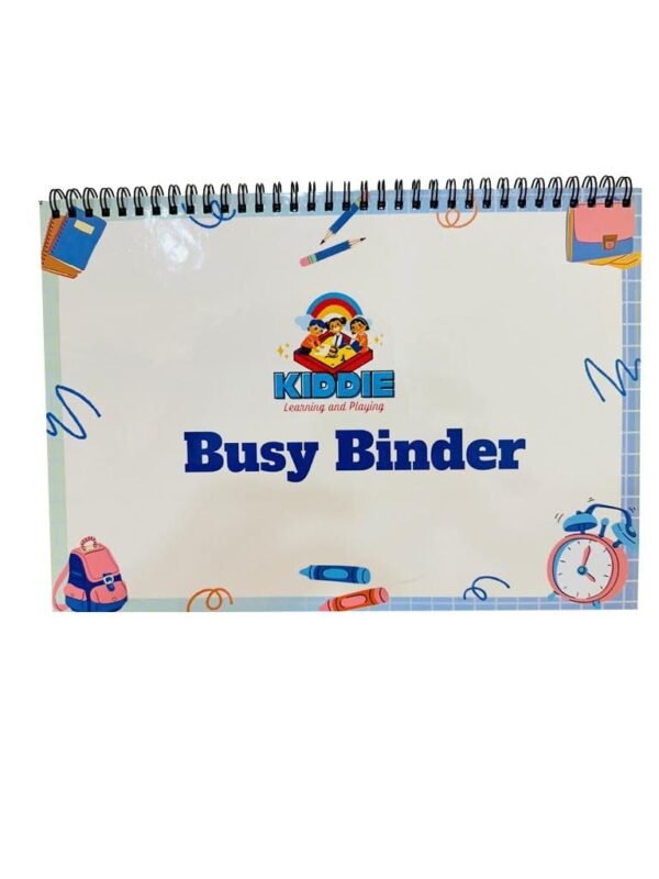 Kiddie - Preschool Busy Binder Toddler Learning Toy | Educational Activity, Velcro Reusable Sticker Book | Logical Activity Binders | Activity Binders for Kids Aged - 2-6 Years