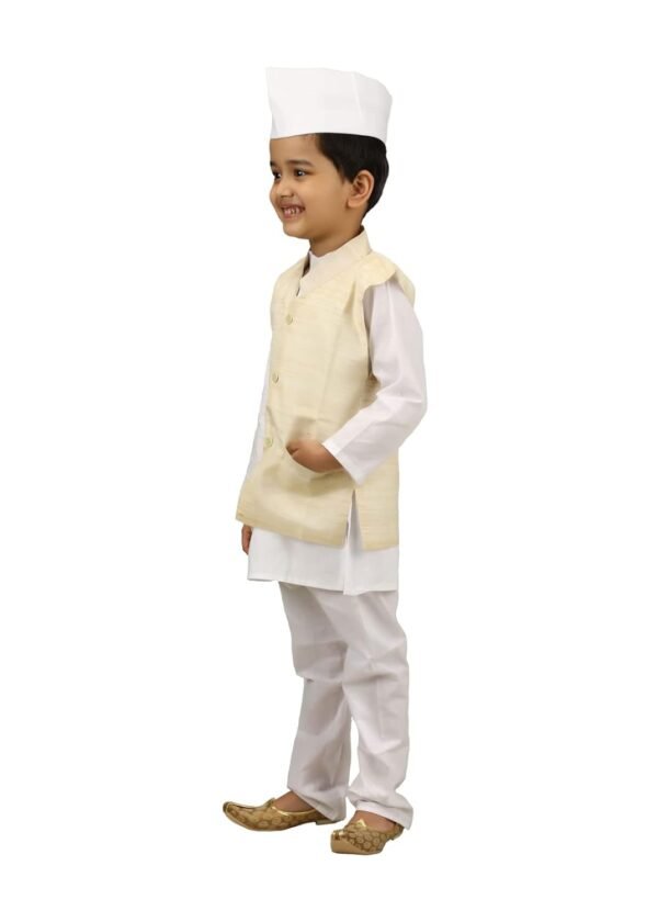 BookMyCostume Jawahar Lal Nehru Panditji Prime Minister Fancy Dress Costume 3-4 years - Image 4