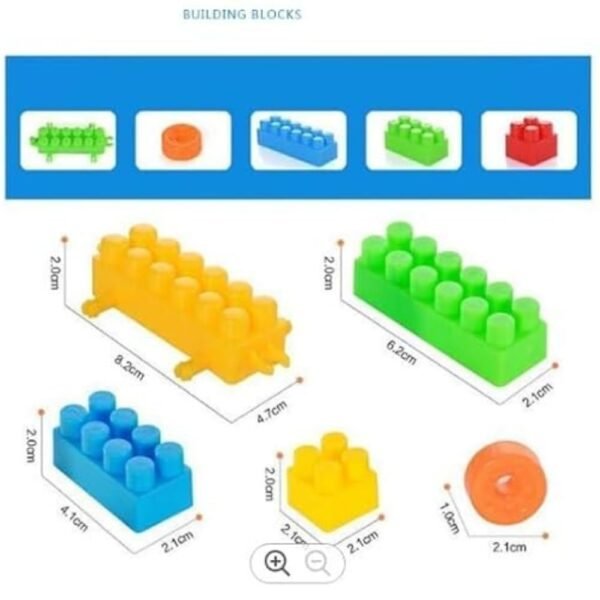 Unbreakable Building Blocks Toy Set for 3-8 Years Old Kids Boys & Girls,Multi Color,200 Piece (Kids Block Toy) - Image 2