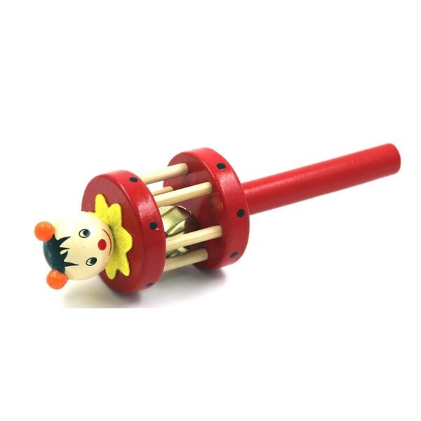 Wooden Rattle Toys for Baby, Infants, New Born Babies (0+ Years) - Cage Rattle - Multicolor - Set of 2 pcs - Discover Sounds - Image 4