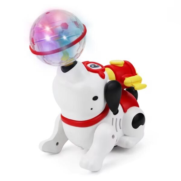 Dancing Dog Musical Toys for Kids Baby with Mist Smoke Spray Flashing Light Sound 360° Rotating Toys for Babies Children