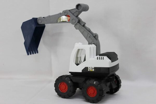 Bestonl Unbreakable Pull Along Back Excavator Construction Engineering Friction Power Toy,Dumper Trucks Vehicle Baby for Kids,Boys Baby Toys for Kids 3 Years (Big Size Excavator)