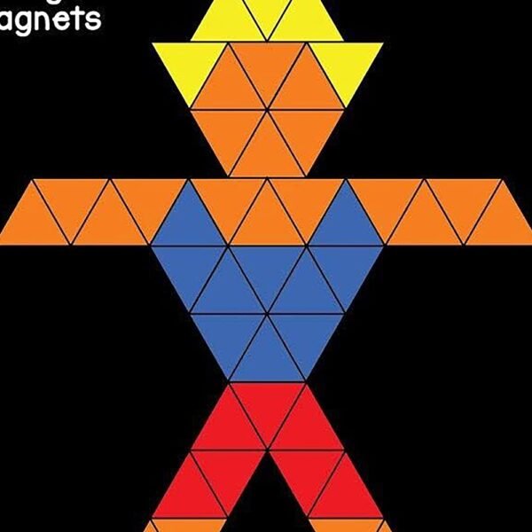 Hopscotch Boys and Girls Canvas Magnetic Puzzle Triangles 5 Pcs in Multi Color For Ages 5-8 Years (RRA-1426051) - Image 3