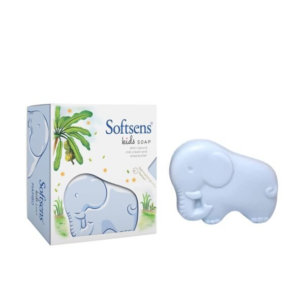Softsens Assorted Pack of 5 Kids Soap | Gentle & Nourishing with Shea Butter & Milk Cream | Dermatologist Tested and Approved (75gm) - Image 4