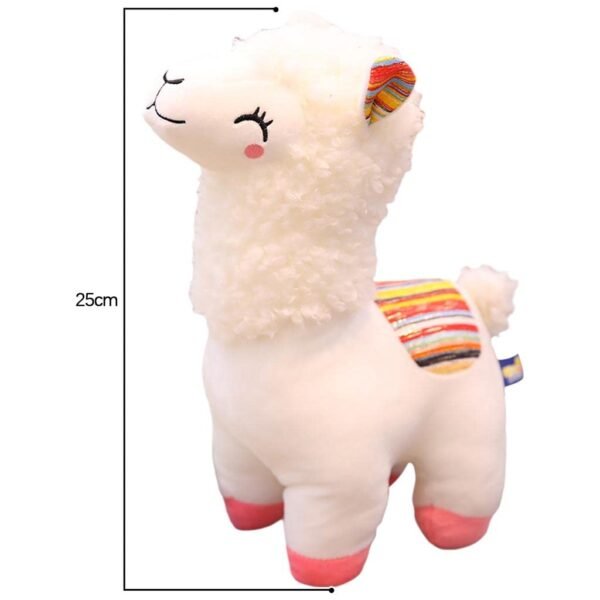 bnf® Cute Alpaca Plush Toy Stuffed Animal for Office Decor for Kids Adults White 25cm Baby | Toys for Baby | Plush Baby Toys - Image 2