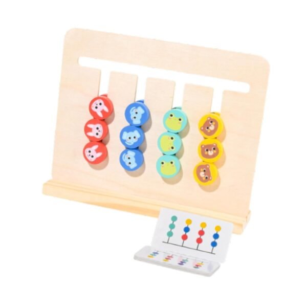 LR Decor Color Matching Slide Puzzle Kids Age 3 4 5 6 7 Years Old Strategy Board Game - Image 4