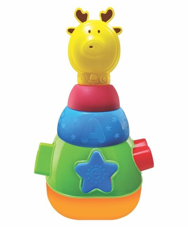 Toys Treasure Reindeer Stacking Toys N Shape Sorter Toys for Kids 2 in 1 Short Play Multicolour - 10 Pieces for Kids/Toddlers/Infants | Baby Toys | Toys for 1 + Year Old - Image 5