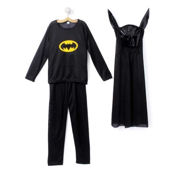 BookMyCostume Polyester Black Bat Superhero Kids Fancy Dress Costume - Standard 3-4 Years - Image 5